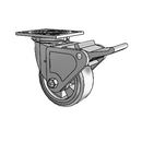 4.05109.4F5 BRK2 Colson Swivel Caster
