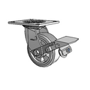 4.05109.4F5 MTG4 BRK1 SEAL Colson Swivel Caster