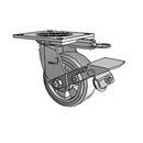 4.05109.4F5 MTG64 BRK1 Colson Swivel Caster