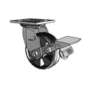 4.05109.535 BRK1 SEAL Colson Swivel Caster
