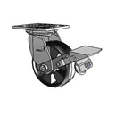 4.05109.539 BRK1 Colson Swivel Caster