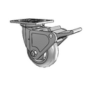 4.05109.555 BRK2 Colson Swivel Caster