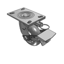 4.05109.5P5 MTG62 BRK1 Colson Swivel Caster