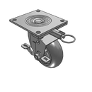 4.05109.5P5 MTG64 BRK7 Colson Swivel Caster