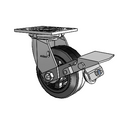 4.05109.649.7 BRK1 Colson Swivel Caster