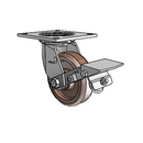 4.05109.812 HT MTG4 BRK1 Colson Swivel Caster