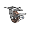 4.05109.814 HT MTG64 BRK1 Colson Swivel Caster