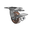 4.05109.819 HT MTG62 BRK1 Colson Swivel Caster