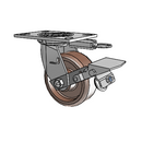 4.05109.832 HT MTG52 BRK1 Colson Swivel Caster