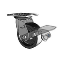 4.05109.835 BRK1 SEAL Colson Swivel Caster