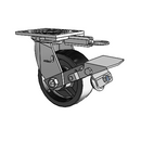 4.05109.839 MTG61 BRK1 Colson Swivel Caster