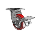 4.05109.911 BRK1 Colson Swivel Caster