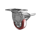 4.05109.911 MTG2 BRK2 Colson Swivel Caster