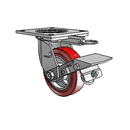 4.05109.911 MTG64 BRK1 Colson Swivel Caster