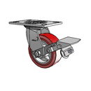 4.05109.921 MTG2 BRK1 SEAL Colson Swivel Caster