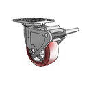 4.05109.921 SS BRK2 Colson Stainless Steel Swivel Caster