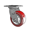 5"x2" USA HI-TECH Easy-Roll Polyurethane Swivel Caster | 900 lb