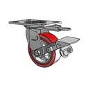 4.05109.925 MTG52 BRK1 Colson Swivel Caster
