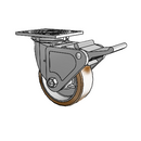 4.05109.931.3 BRK2 Colson Swivel Caster