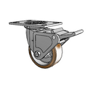 4.05109.931.3 MTG2 BRK2 Colson Swivel Caster