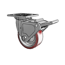 4.05109.931 BRK2 Colson Swivel Caster