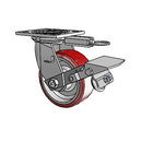 4.05109.931 MTG51 BRK1 Colson Swivel Caster