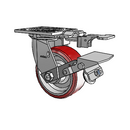 4.05109.931 MTG81 BRK1 Colson Swivel Caster