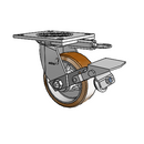 4.05109.935.3 MTG64 BRK1 Colson Swivel Caster
