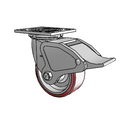 4.05109.935 BRK4 Colson Swivel Caster