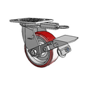 4.05109.935 MTG51 BRK1 Colson Swivel Caster