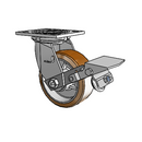 4.05109.939.3 BRK1 Colson Swivel Caster