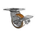 4.05109.939.3 MTG4 BRK1 SEAL Colson Swivel Caster