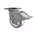 4.05109.941.7 BRK4 Colson Swivel Caster