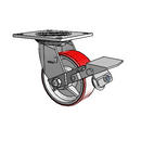 4.05109.941.7 MTG4 BRK1 SEAL Colson Swivel Caster
