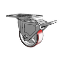 4.05109.945.7 MTG2 BRK2 Colson Swivel Caster