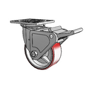 4.05109.949.7 BRK2 Colson Swivel Caster