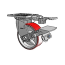 4.05109.949.7 MTG81 BRK1 Colson Swivel Caster
