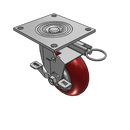 4.05109.9PC MTG54 BRK7 Colson Swivel Caster