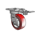 4.05189.925 MTG81 Colson Kingpinless Swivel Caster