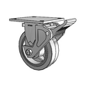 4.06108.451 MTG4 BRK2 LH7.25 Colson Rigid Caster