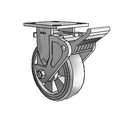 4.06108.4F9 SS BRK2 Colson Stainless Steel Rigid Caster