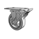 4.06108.4P5 MTG2 BRK2 LH7.25 Colson Rigid Caster