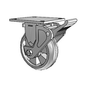 4.06108.5E5 MTG4 BRK2 LH7.25 Colson Rigid Caster