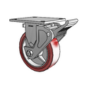 4.06108.929 MTG4 BRK2 LH7.25 Colson Rigid Caster