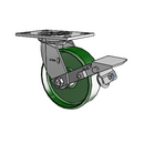 4.06109.135 MTG2 BRK1 LH7.25 Colson Swivel Caster