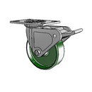 4.06109.135 MTG2 BRK2 LH7.25 Colson Swivel Caster