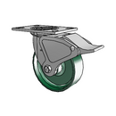 4.06109.231 MTG2 BRK4 LH7.25 Colson Swivel Caster