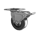 4.06109.335 MTG4 BRK2 LH7.25 Colson Swivel Caster
