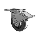 4.06109.339 MTG4 BRK4 LH7.25 Colson Swivel Caster