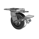 4.06109.339 MTG64 BRK1 LH7.25 Colson Swivel Caster